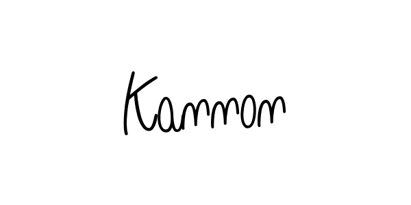 You should practise on your own different ways (Angelique-Rose-font-FFP) to write your name (Kannon) in signature. don't let someone else do it for you. Kannon signature style 5 images and pictures png
