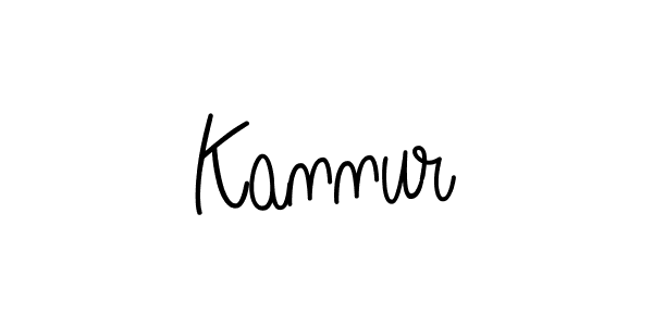 Design your own signature with our free online signature maker. With this signature software, you can create a handwritten (Angelique-Rose-font-FFP) signature for name Kannur. Kannur signature style 5 images and pictures png