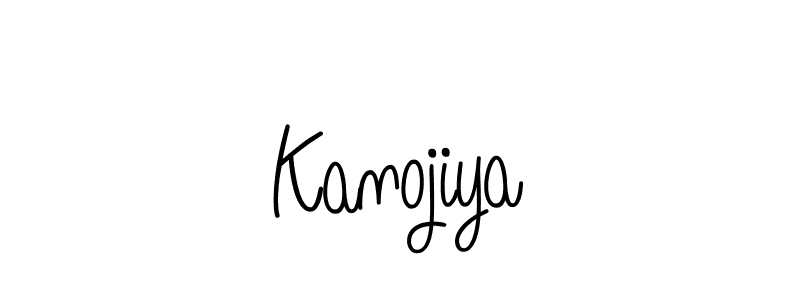 Make a beautiful signature design for name Kanojiya. With this signature (Angelique-Rose-font-FFP) style, you can create a handwritten signature for free. Kanojiya signature style 5 images and pictures png