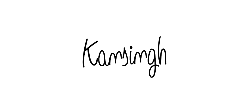 You should practise on your own different ways (Angelique-Rose-font-FFP) to write your name (Kansingh) in signature. don't let someone else do it for you. Kansingh signature style 5 images and pictures png