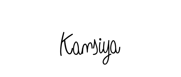 The best way (Angelique-Rose-font-FFP) to make a short signature is to pick only two or three words in your name. The name Kansiya include a total of six letters. For converting this name. Kansiya signature style 5 images and pictures png