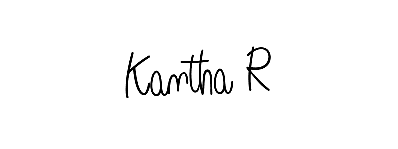 How to Draw Kantha R signature style? Angelique-Rose-font-FFP is a latest design signature styles for name Kantha R. Kantha R signature style 5 images and pictures png