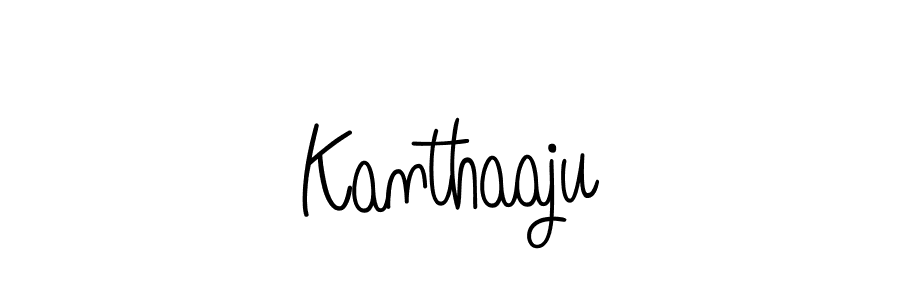 Kanthaaju stylish signature style. Best Handwritten Sign (Angelique-Rose-font-FFP) for my name. Handwritten Signature Collection Ideas for my name Kanthaaju. Kanthaaju signature style 5 images and pictures png