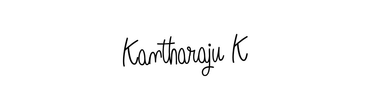 Design your own signature with our free online signature maker. With this signature software, you can create a handwritten (Angelique-Rose-font-FFP) signature for name Kantharaju K. Kantharaju K signature style 5 images and pictures png