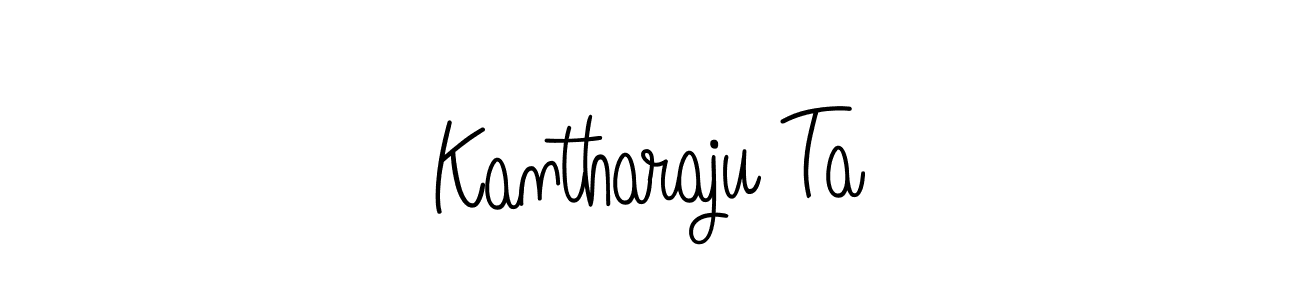 You should practise on your own different ways (Angelique-Rose-font-FFP) to write your name (Kantharaju Ta) in signature. don't let someone else do it for you. Kantharaju Ta signature style 5 images and pictures png