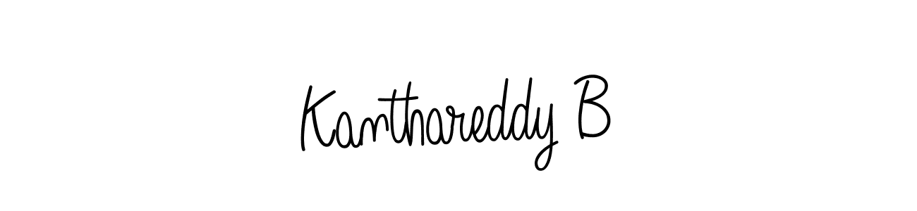 The best way (Angelique-Rose-font-FFP) to make a short signature is to pick only two or three words in your name. The name Kanthareddy B include a total of six letters. For converting this name. Kanthareddy B signature style 5 images and pictures png