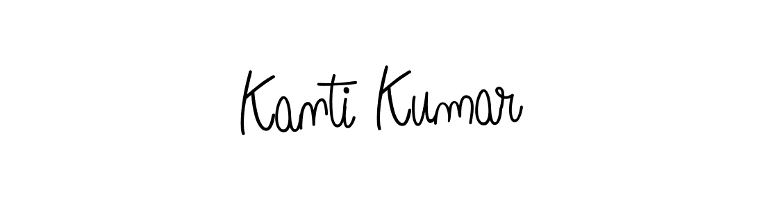 Design your own signature with our free online signature maker. With this signature software, you can create a handwritten (Angelique-Rose-font-FFP) signature for name Kanti Kumar. Kanti Kumar signature style 5 images and pictures png