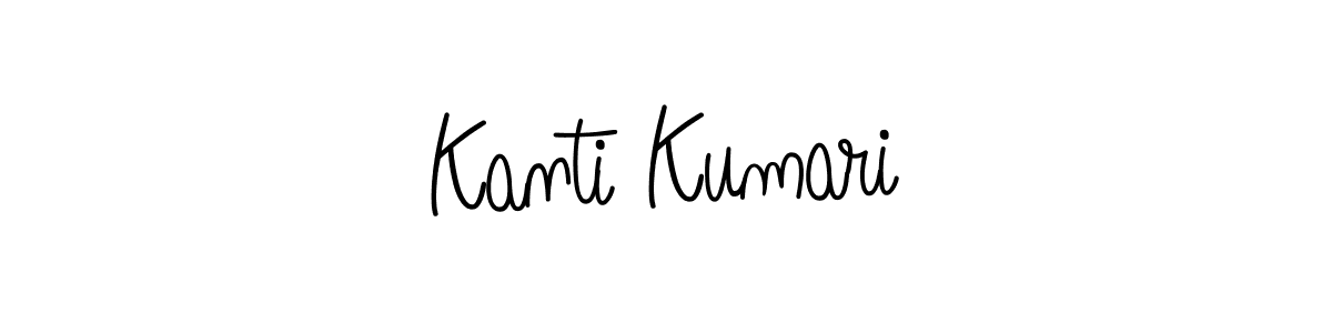 Use a signature maker to create a handwritten signature online. With this signature software, you can design (Angelique-Rose-font-FFP) your own signature for name Kanti Kumari. Kanti Kumari signature style 5 images and pictures png