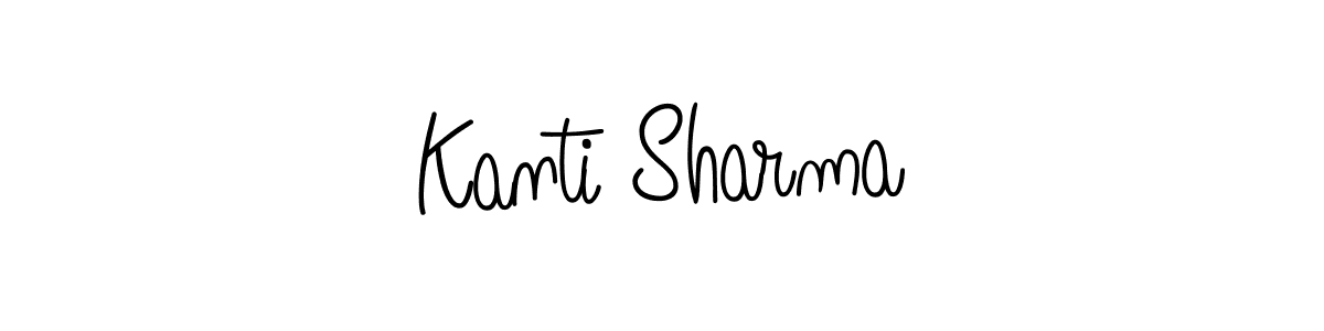 Create a beautiful signature design for name Kanti Sharma. With this signature (Angelique-Rose-font-FFP) fonts, you can make a handwritten signature for free. Kanti Sharma signature style 5 images and pictures png