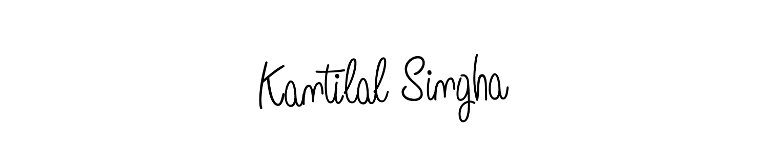 You should practise on your own different ways (Angelique-Rose-font-FFP) to write your name (Kantilal Singha) in signature. don't let someone else do it for you. Kantilal Singha signature style 5 images and pictures png