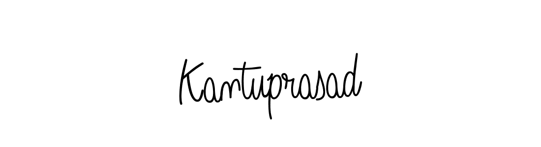 Design your own signature with our free online signature maker. With this signature software, you can create a handwritten (Angelique-Rose-font-FFP) signature for name Kantuprasad. Kantuprasad signature style 5 images and pictures png