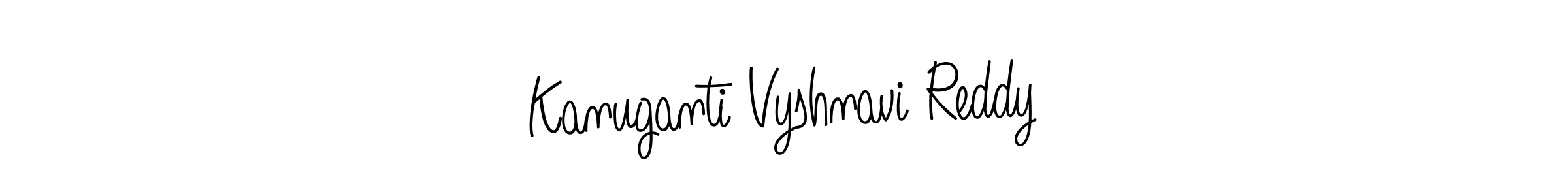 How to Draw Kanuganti Vyshnavi Reddy signature style? Angelique-Rose-font-FFP is a latest design signature styles for name Kanuganti Vyshnavi Reddy. Kanuganti Vyshnavi Reddy signature style 5 images and pictures png