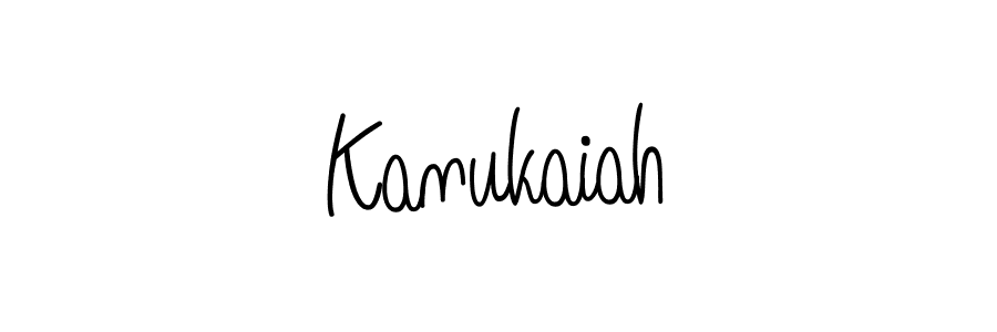 Kanukaiah stylish signature style. Best Handwritten Sign (Angelique-Rose-font-FFP) for my name. Handwritten Signature Collection Ideas for my name Kanukaiah. Kanukaiah signature style 5 images and pictures png