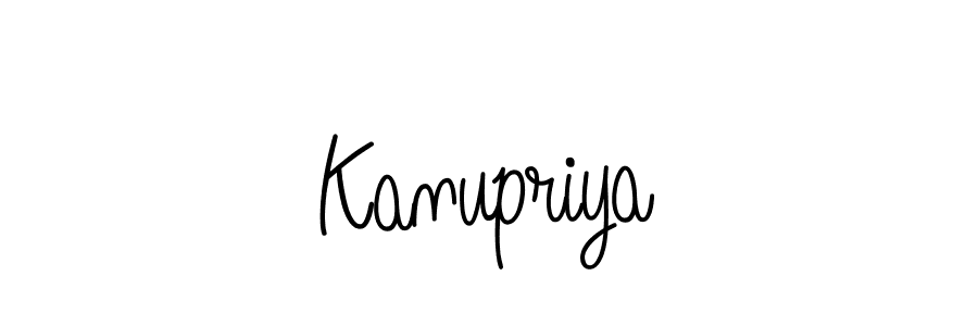 How to Draw Kanupriya signature style? Angelique-Rose-font-FFP is a latest design signature styles for name Kanupriya. Kanupriya signature style 5 images and pictures png