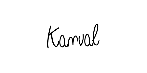 How to make Kanval signature? Angelique-Rose-font-FFP is a professional autograph style. Create handwritten signature for Kanval name. Kanval signature style 5 images and pictures png