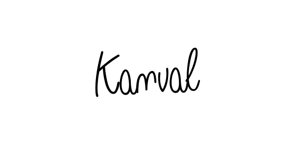 How to make Kanval signature? Angelique-Rose-font-FFP is a professional autograph style. Create handwritten signature for Kanval name. Kanval signature style 5 images and pictures png