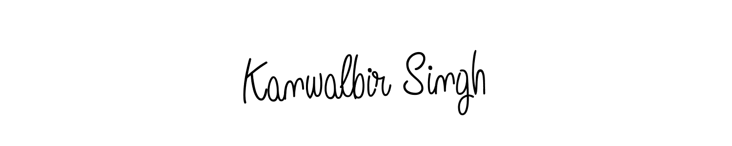 Make a beautiful signature design for name Kanwalbir Singh. With this signature (Angelique-Rose-font-FFP) style, you can create a handwritten signature for free. Kanwalbir Singh signature style 5 images and pictures png