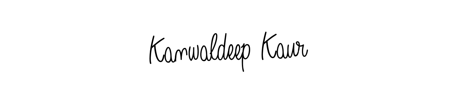 Kanwaldeep Kaur stylish signature style. Best Handwritten Sign (Angelique-Rose-font-FFP) for my name. Handwritten Signature Collection Ideas for my name Kanwaldeep Kaur. Kanwaldeep Kaur signature style 5 images and pictures png