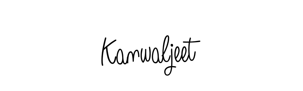 Make a beautiful signature design for name Kanwaljeet. With this signature (Angelique-Rose-font-FFP) style, you can create a handwritten signature for free. Kanwaljeet signature style 5 images and pictures png