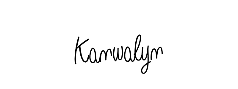 Create a beautiful signature design for name Kanwalyn. With this signature (Angelique-Rose-font-FFP) fonts, you can make a handwritten signature for free. Kanwalyn signature style 5 images and pictures png