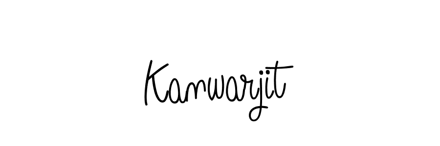 Make a beautiful signature design for name Kanwarjit. With this signature (Angelique-Rose-font-FFP) style, you can create a handwritten signature for free. Kanwarjit signature style 5 images and pictures png