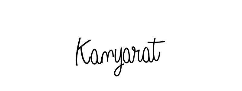 The best way (Angelique-Rose-font-FFP) to make a short signature is to pick only two or three words in your name. The name Kanyarat include a total of six letters. For converting this name. Kanyarat signature style 5 images and pictures png