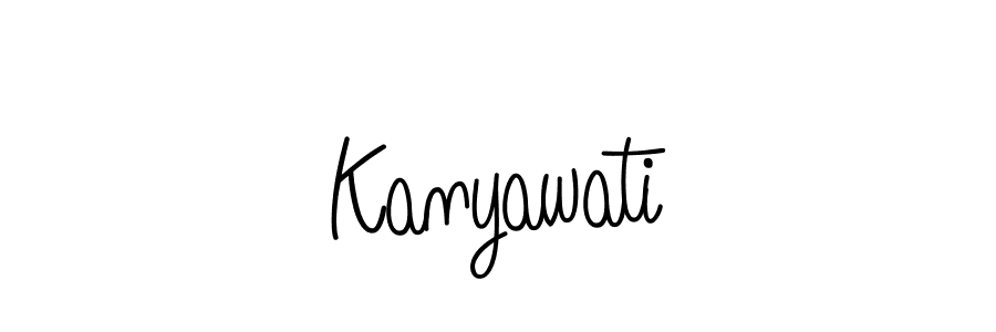 How to make Kanyawati signature? Angelique-Rose-font-FFP is a professional autograph style. Create handwritten signature for Kanyawati name. Kanyawati signature style 5 images and pictures png