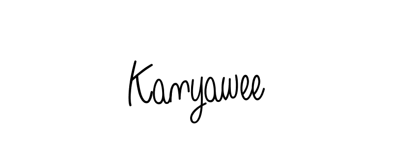 Design your own signature with our free online signature maker. With this signature software, you can create a handwritten (Angelique-Rose-font-FFP) signature for name Kanyawee. Kanyawee signature style 5 images and pictures png