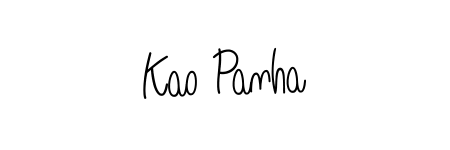 How to make Kao Panha signature? Angelique-Rose-font-FFP is a professional autograph style. Create handwritten signature for Kao Panha name. Kao Panha signature style 5 images and pictures png