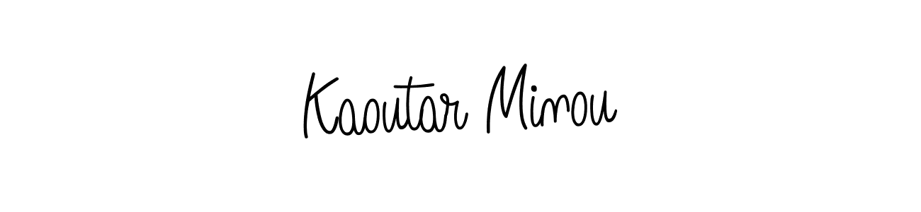 How to make Kaoutar Minou signature? Angelique-Rose-font-FFP is a professional autograph style. Create handwritten signature for Kaoutar Minou name. Kaoutar Minou signature style 5 images and pictures png