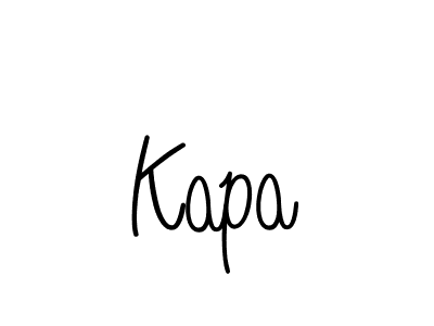 Kapa stylish signature style. Best Handwritten Sign (Angelique-Rose-font-FFP) for my name. Handwritten Signature Collection Ideas for my name Kapa. Kapa signature style 5 images and pictures png