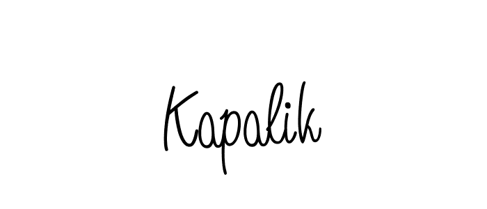 How to make Kapalik name signature. Use Angelique-Rose-font-FFP style for creating short signs online. This is the latest handwritten sign. Kapalik signature style 5 images and pictures png