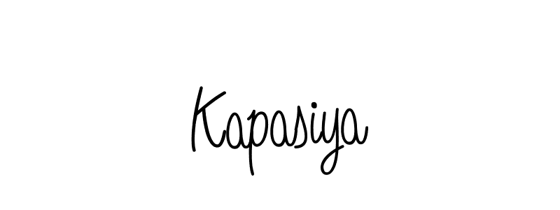 Make a beautiful signature design for name Kapasiya. With this signature (Angelique-Rose-font-FFP) style, you can create a handwritten signature for free. Kapasiya signature style 5 images and pictures png