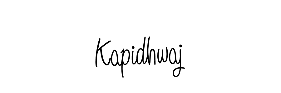 Use a signature maker to create a handwritten signature online. With this signature software, you can design (Angelique-Rose-font-FFP) your own signature for name Kapidhwaj. Kapidhwaj signature style 5 images and pictures png