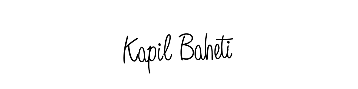 How to make Kapil Baheti signature? Angelique-Rose-font-FFP is a professional autograph style. Create handwritten signature for Kapil Baheti name. Kapil Baheti signature style 5 images and pictures png