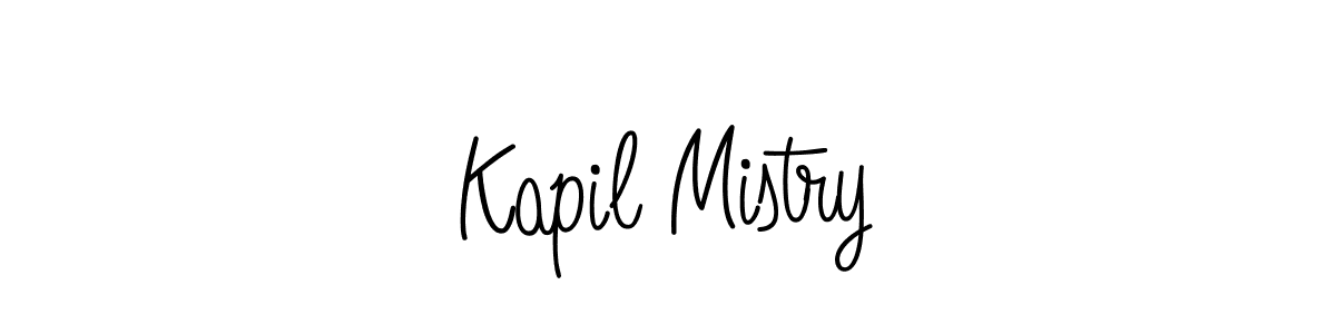 How to make Kapil Mistry name signature. Use Angelique-Rose-font-FFP style for creating short signs online. This is the latest handwritten sign. Kapil Mistry signature style 5 images and pictures png