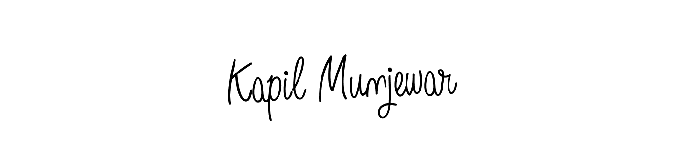 Kapil Munjewar stylish signature style. Best Handwritten Sign (Angelique-Rose-font-FFP) for my name. Handwritten Signature Collection Ideas for my name Kapil Munjewar. Kapil Munjewar signature style 5 images and pictures png