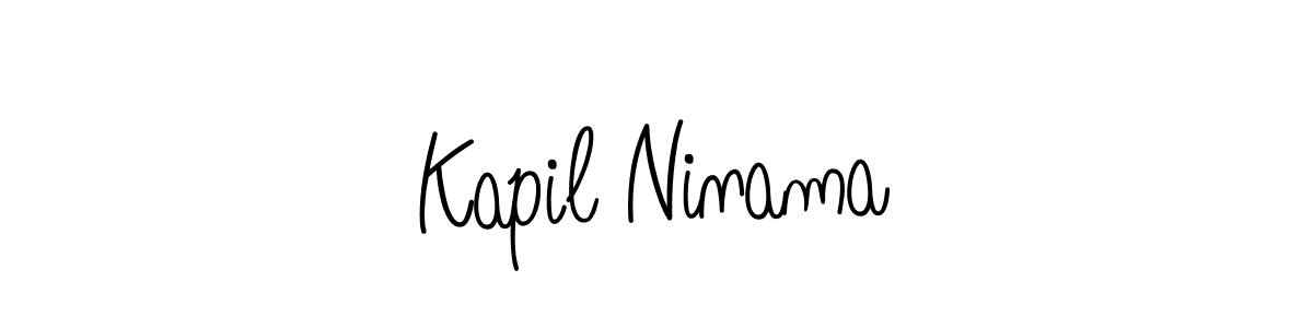 Make a beautiful signature design for name Kapil Ninama. With this signature (Angelique-Rose-font-FFP) style, you can create a handwritten signature for free. Kapil Ninama signature style 5 images and pictures png