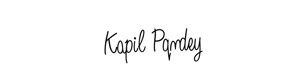 Make a beautiful signature design for name Kapil Pqndey. With this signature (Angelique-Rose-font-FFP) style, you can create a handwritten signature for free. Kapil Pqndey signature style 5 images and pictures png