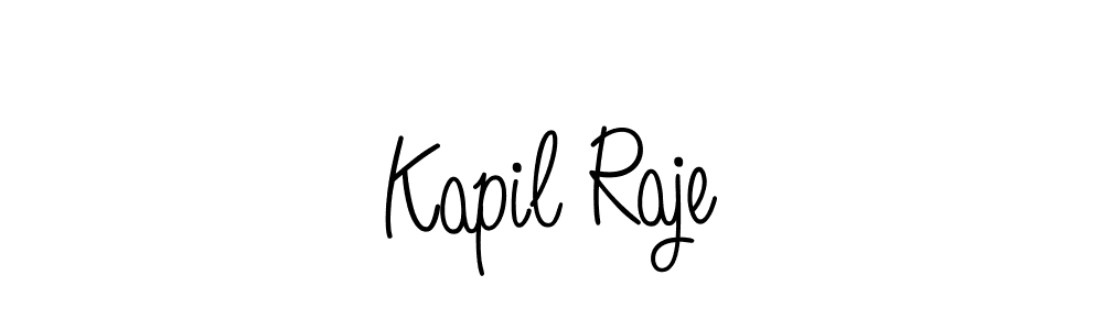 Use a signature maker to create a handwritten signature online. With this signature software, you can design (Angelique-Rose-font-FFP) your own signature for name Kapil Raje. Kapil Raje signature style 5 images and pictures png