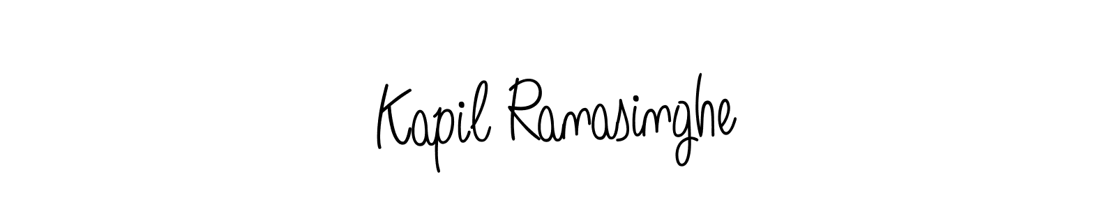 Design your own signature with our free online signature maker. With this signature software, you can create a handwritten (Angelique-Rose-font-FFP) signature for name Kapil Ranasinghe. Kapil Ranasinghe signature style 5 images and pictures png