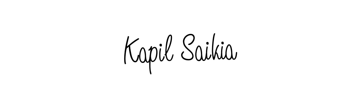 You should practise on your own different ways (Angelique-Rose-font-FFP) to write your name (Kapil Saikia) in signature. don't let someone else do it for you. Kapil Saikia signature style 5 images and pictures png