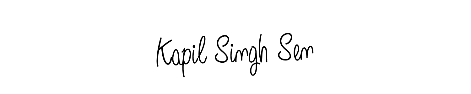 Create a beautiful signature design for name Kapil Singh Sen. With this signature (Angelique-Rose-font-FFP) fonts, you can make a handwritten signature for free. Kapil Singh Sen signature style 5 images and pictures png