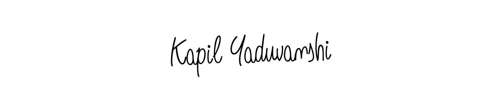 How to make Kapil Yaduvanshi signature? Angelique-Rose-font-FFP is a professional autograph style. Create handwritten signature for Kapil Yaduvanshi name. Kapil Yaduvanshi signature style 5 images and pictures png