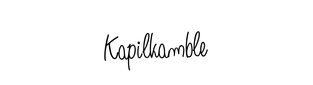 How to Draw Kapilkamble signature style? Angelique-Rose-font-FFP is a latest design signature styles for name Kapilkamble. Kapilkamble signature style 5 images and pictures png
