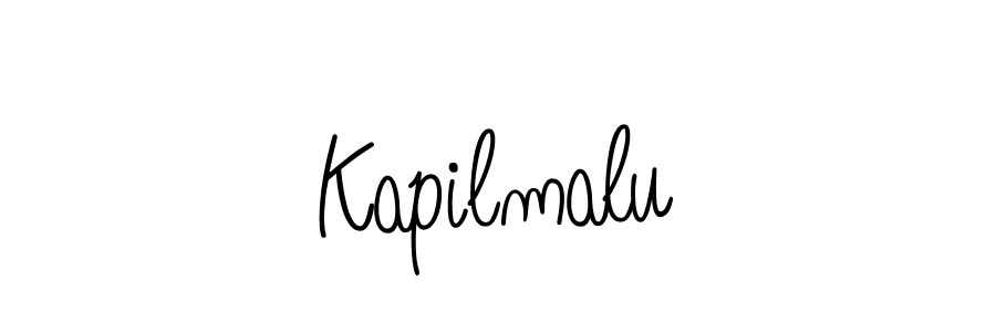Make a beautiful signature design for name Kapilmalu. With this signature (Angelique-Rose-font-FFP) style, you can create a handwritten signature for free. Kapilmalu signature style 5 images and pictures png