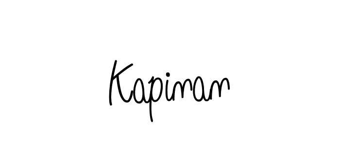 Create a beautiful signature design for name Kapinan. With this signature (Angelique-Rose-font-FFP) fonts, you can make a handwritten signature for free. Kapinan signature style 5 images and pictures png