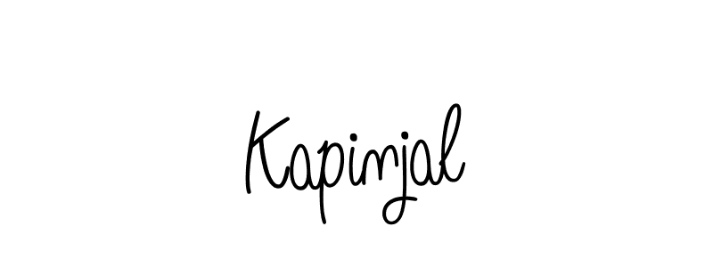 Make a beautiful signature design for name Kapinjal. With this signature (Angelique-Rose-font-FFP) style, you can create a handwritten signature for free. Kapinjal signature style 5 images and pictures png