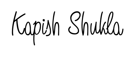 Use a signature maker to create a handwritten signature online. With this signature software, you can design (Angelique-Rose-font-FFP) your own signature for name Kapish Shukla. Kapish Shukla signature style 5 images and pictures png