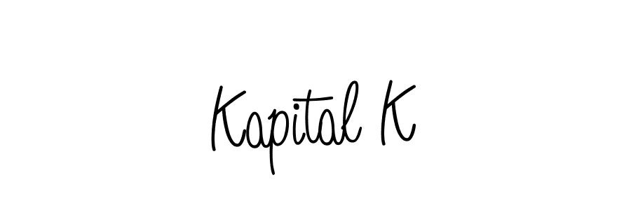 Create a beautiful signature design for name Kapital K. With this signature (Angelique-Rose-font-FFP) fonts, you can make a handwritten signature for free. Kapital K signature style 5 images and pictures png